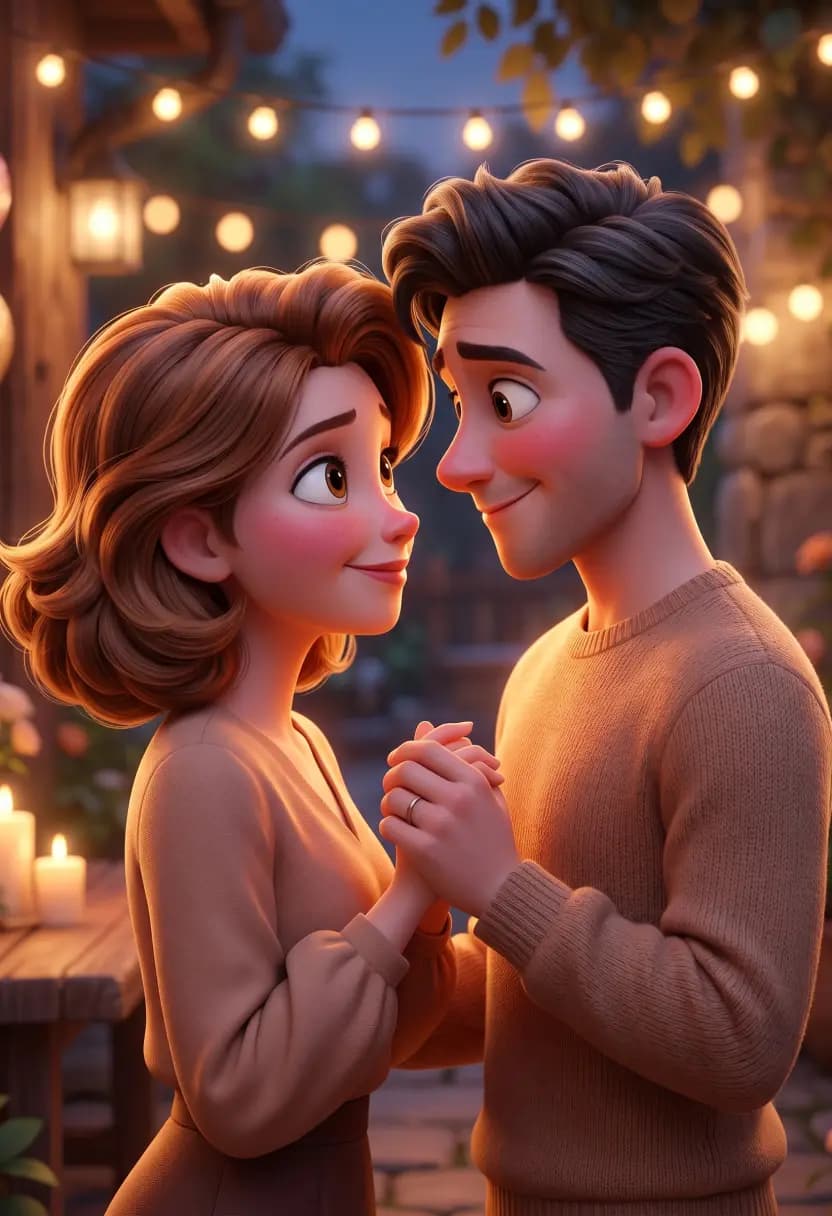 3D Christmas gift book: animated film style illustration