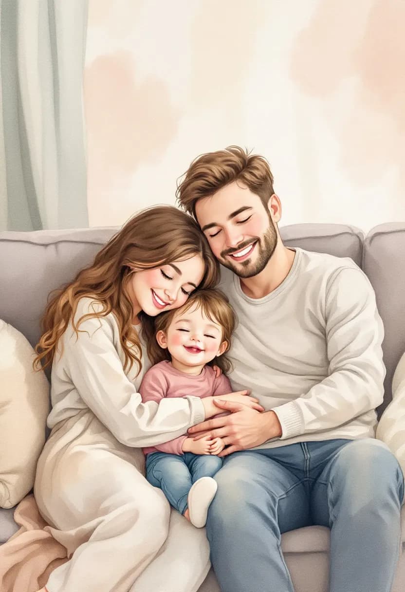 Livre personnalisé famille illustré à partir de vos photos
