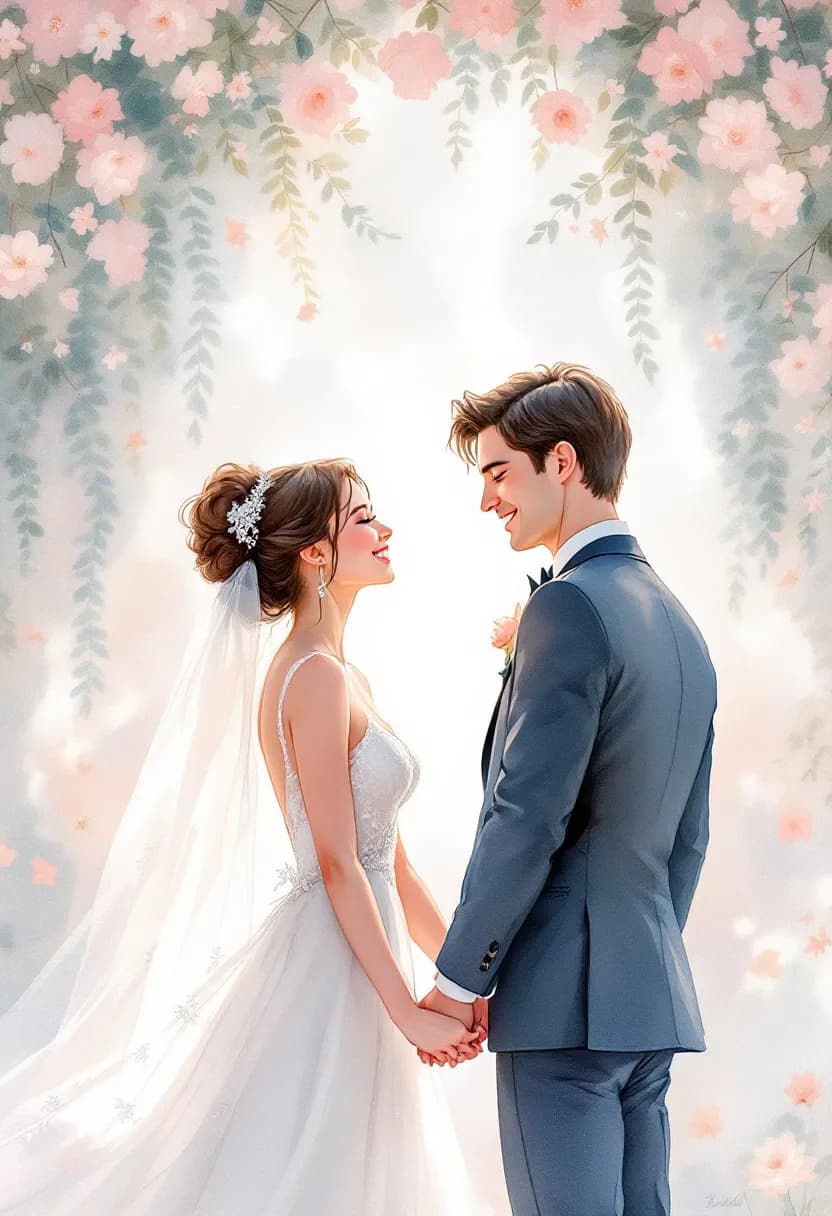 Livre personnalisé mariage illustré à partir de vos photos