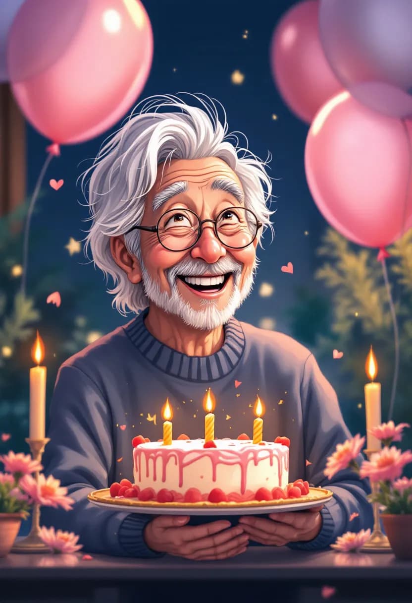 Livre manga cadeau retraite : un senior heureux célébrant son départ en retraite